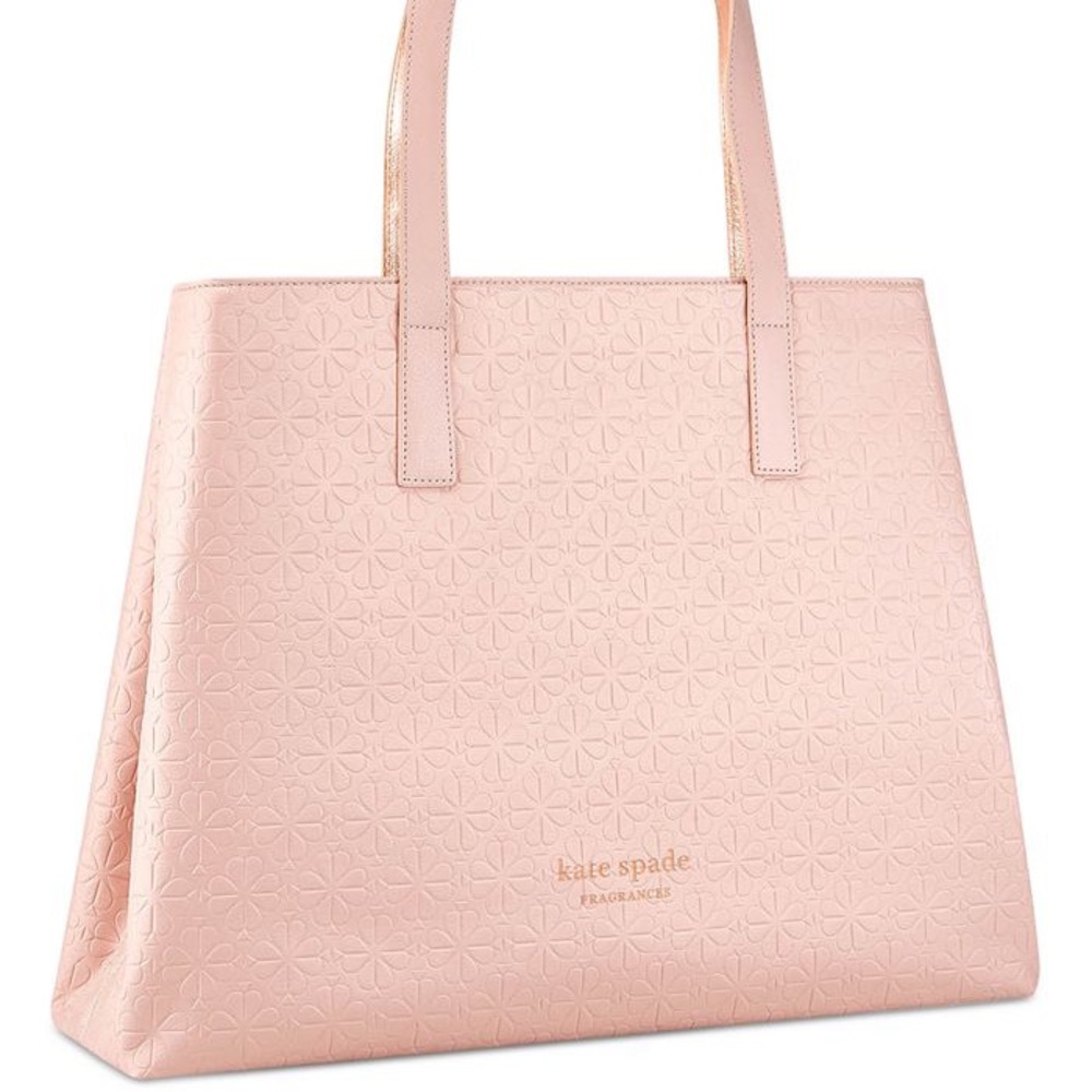 kate spade Pale Pink Embossed Floral Tote